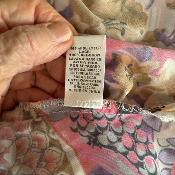 Umgee Kimono Medallion Floral Tassle Coverup Cardigan Colorful Women’s Size 1XL - Picture 13 of 13